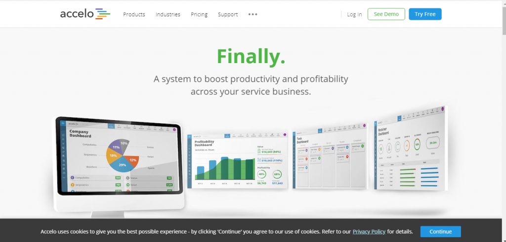 Accelo- time tracking software