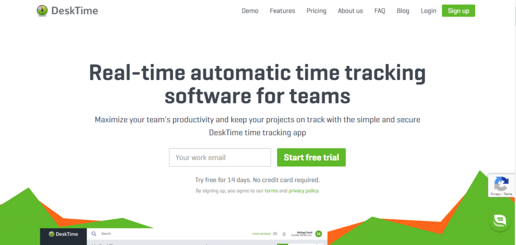 desktime time tracking software