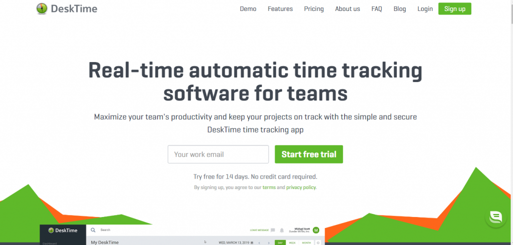 DeskTime- alternatives of TimeCamp