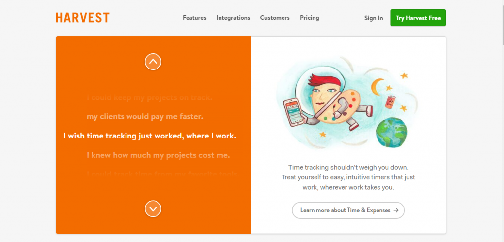 Harvest- time tracking software