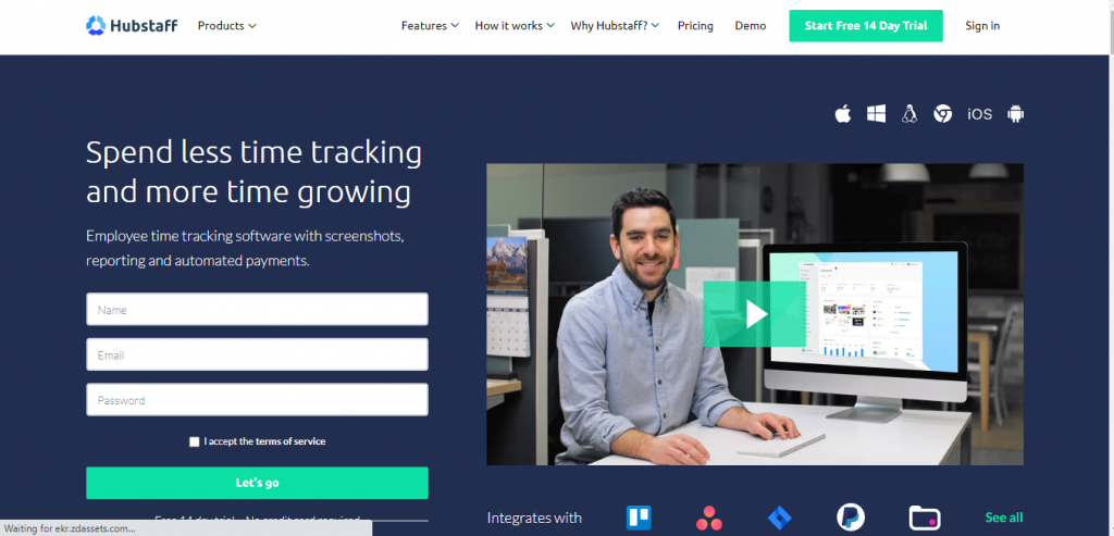 Hubstaff-time tracking software