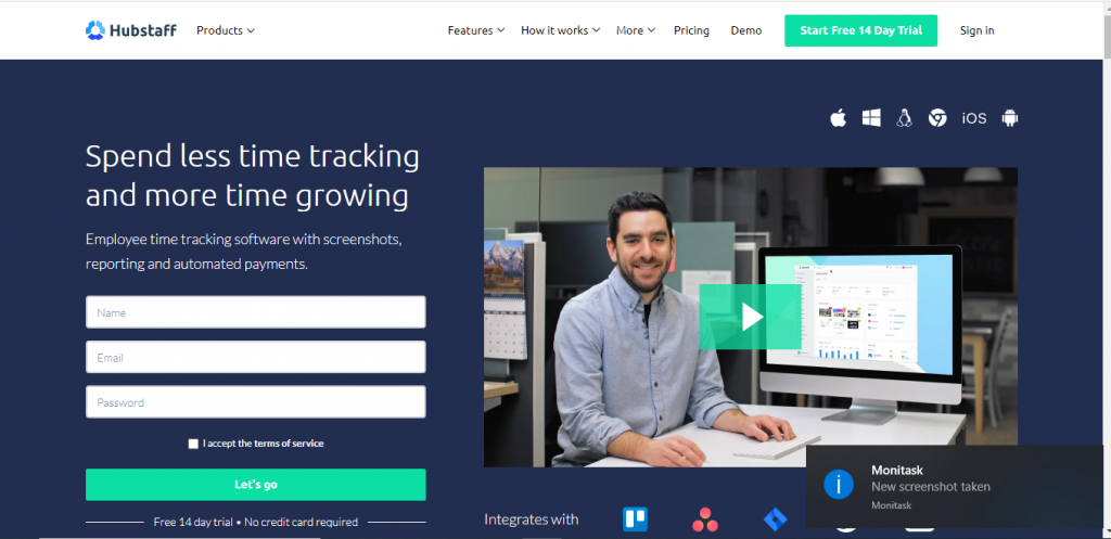 Hubstaff- alternatives of TSheets