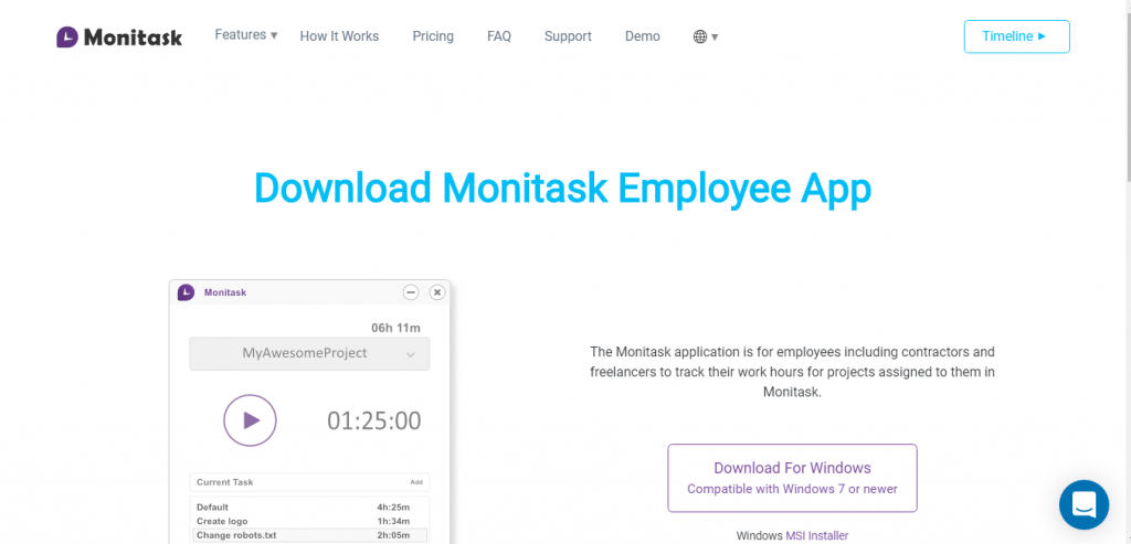 Monitask- alternative of time doctor