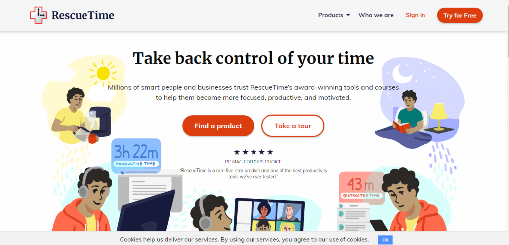 RescueTime-time tracking software
