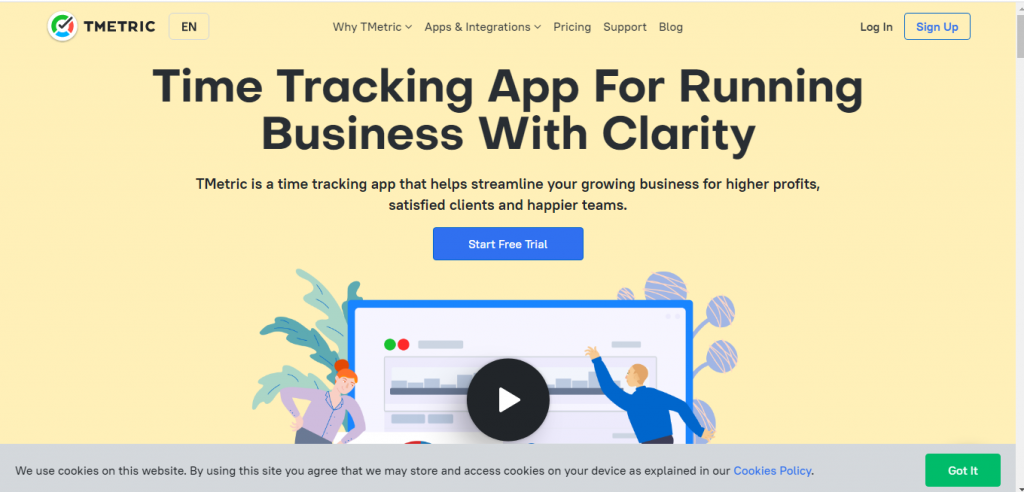 TMetric- alternatives of TimeCamp