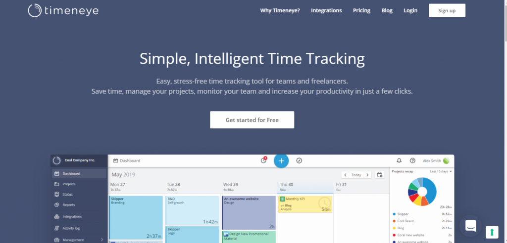 Timeneye- time tracking software