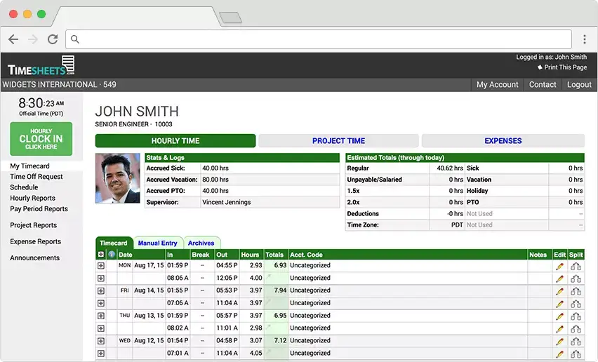 Timesheet - Time Tracking Software