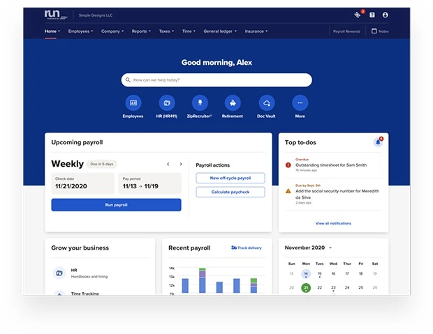 adp run dashboard