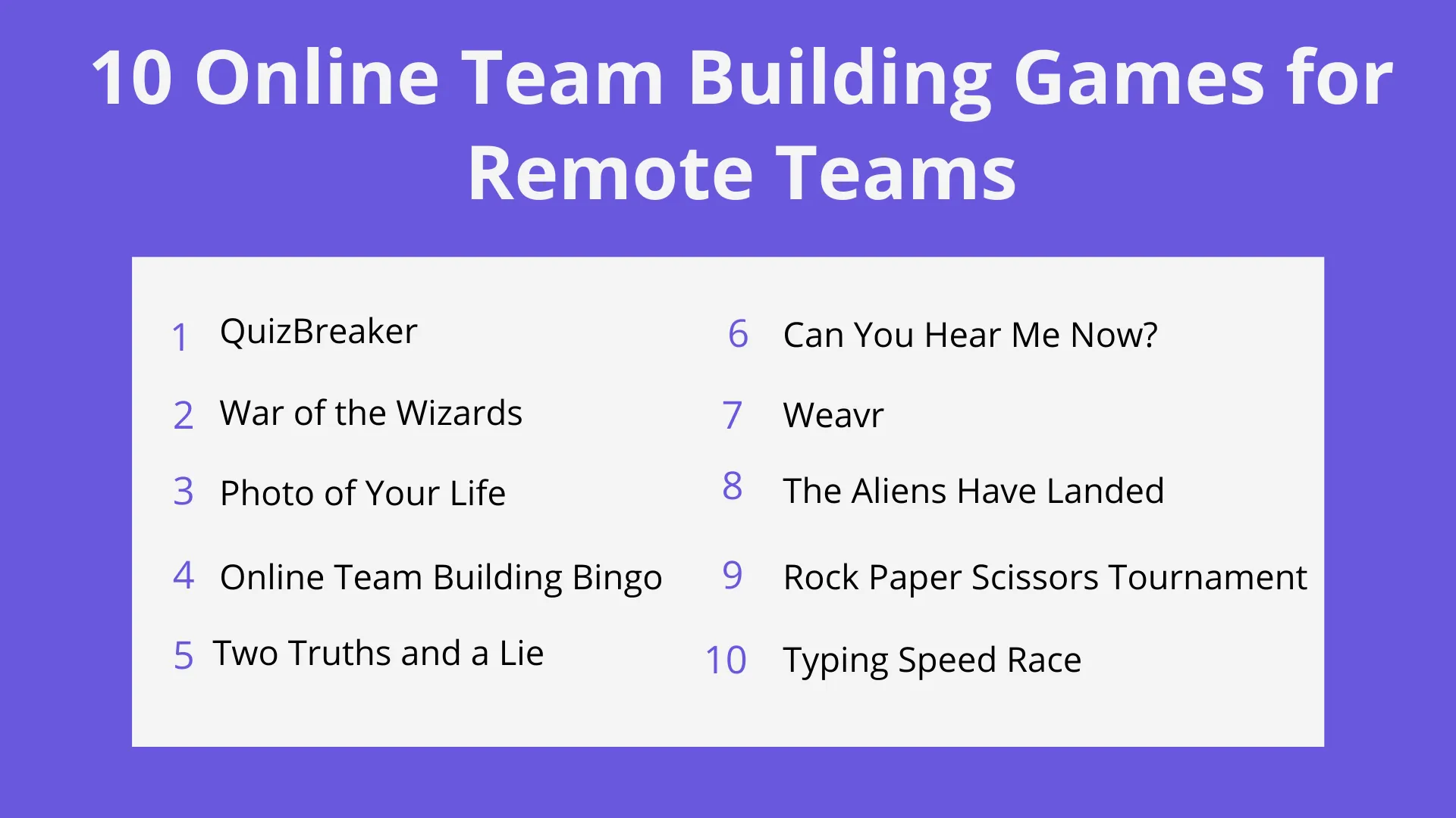 10 Online Team Building Games for Remote Teams