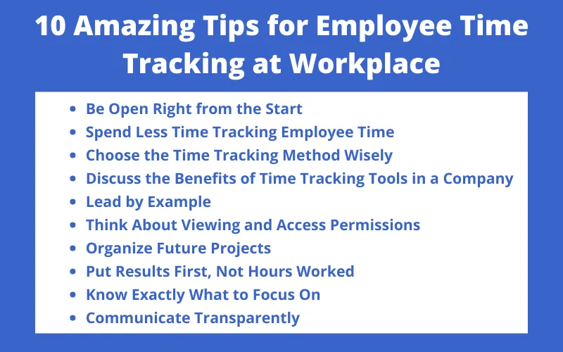 10 Easy Tips for Employee Time Tracking - timeTracko