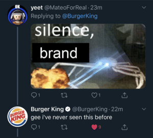 BurgerKing silence meme 