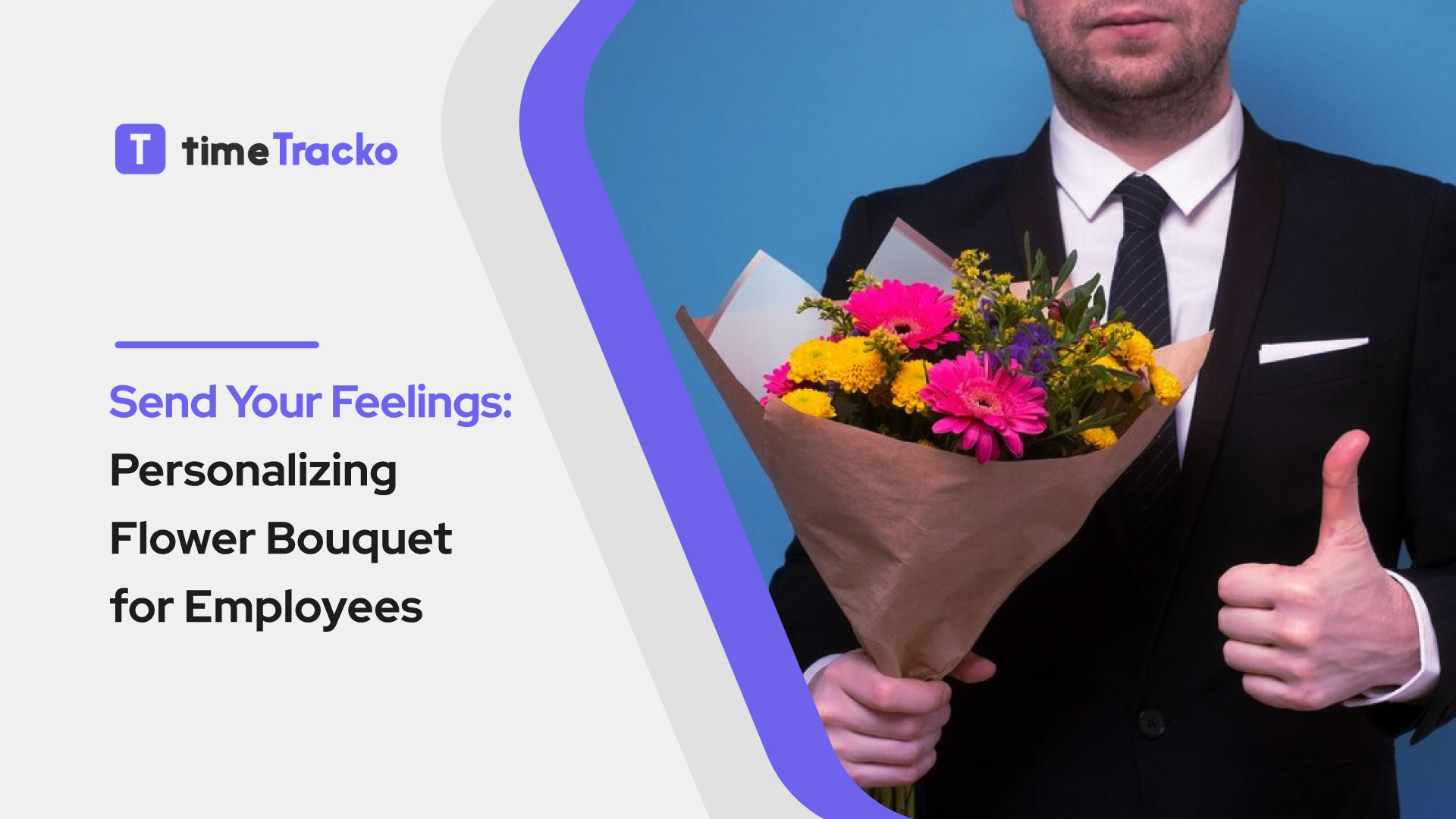 Send Your Feelings Personalizing Flower Bouquet for Employees timeTracko
