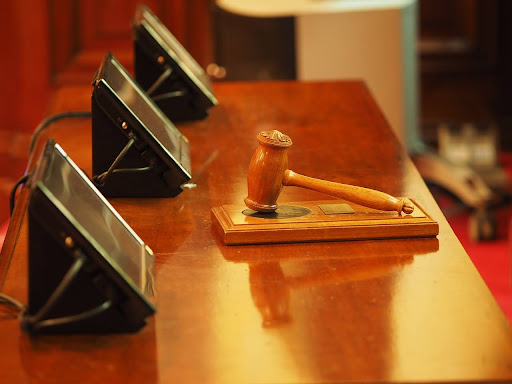 A judges' desk