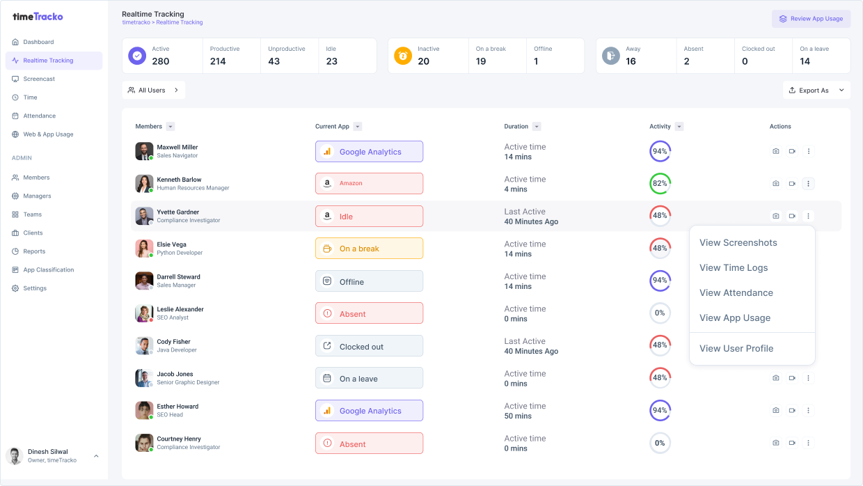 Online Timekeeper Software For Employees