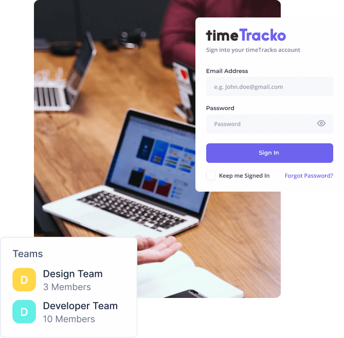 How to use timeTracko team performance analysis feature?